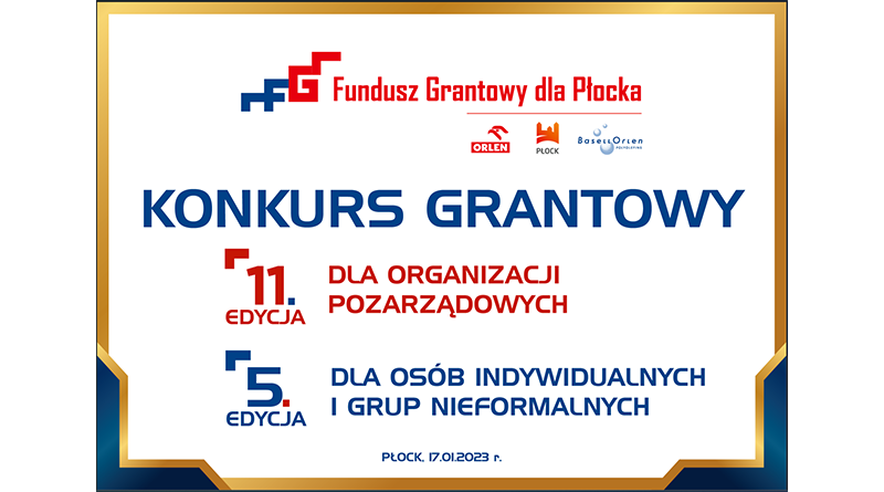 Logo - fundusz grantowy dla Płocka